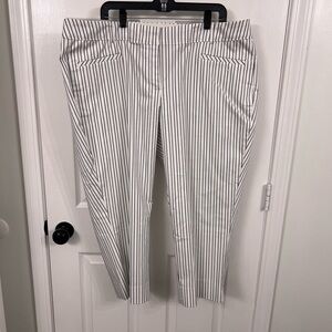 Striped Ankle Pants